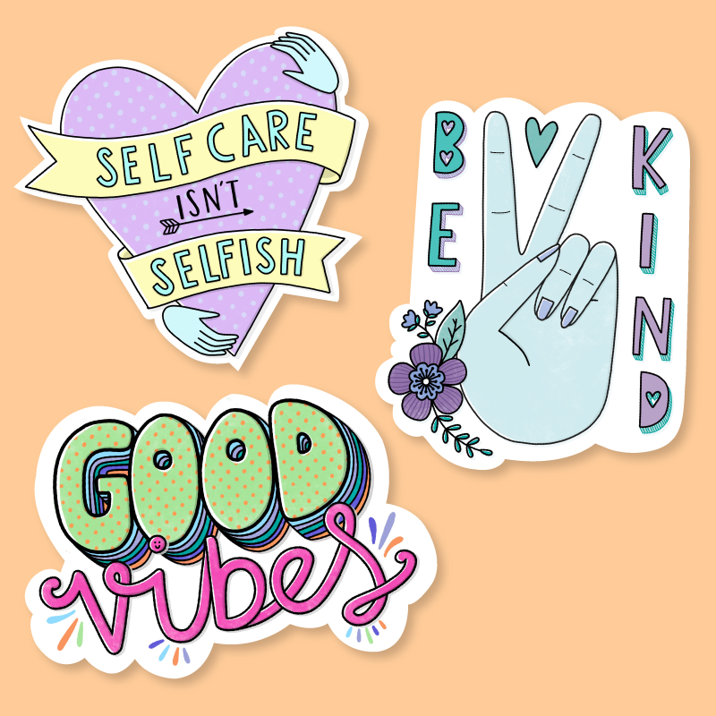 Big Moods Sticker Designs