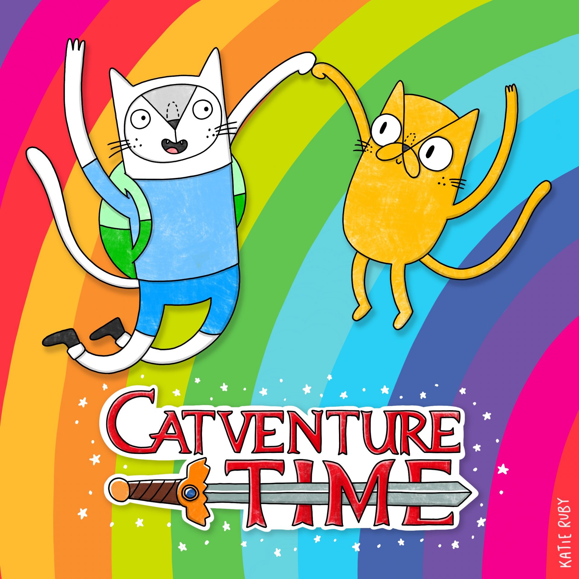 catventure time adventure time cat pun