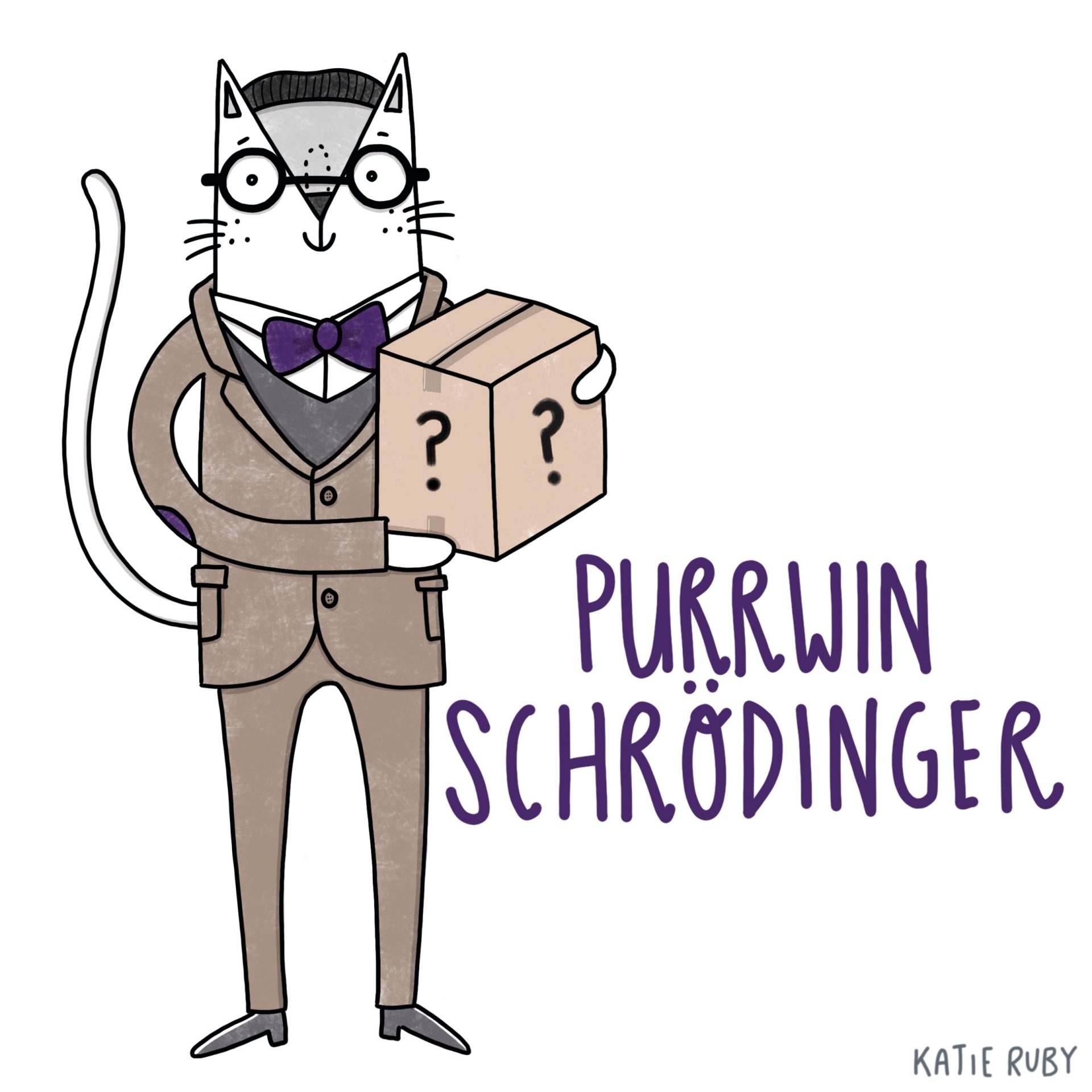 purrwin schrodinger cat pun